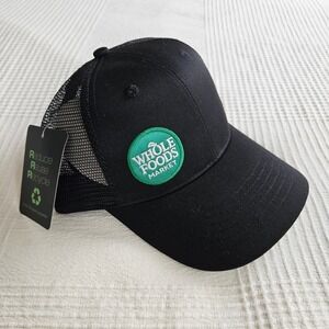 Whole Foods Market Sugar Land Trucker Hat Cap Black Mesh Snapback Adjustable